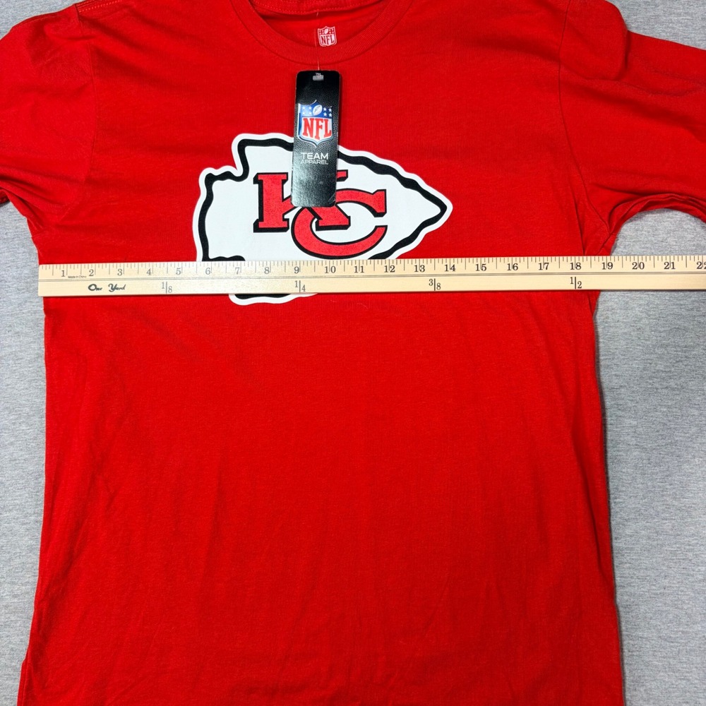 NFL Kansas City Chiefs Kids XL 18/20 Red Long Sleeve Primary Logo T-Shirt 9K1B7 - Picture 6 of 8